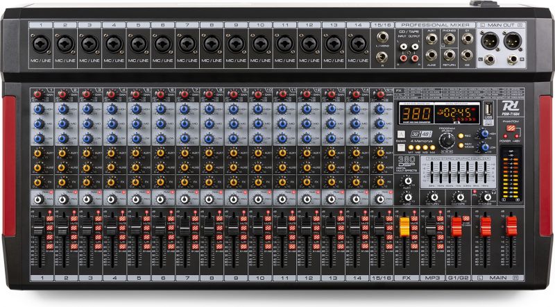PDM-T1604 Stage Mixer 16-kanals DSP/MP3