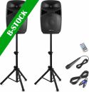 Lyd Systemer, VPS152A Plug & Play 1000W Speaker Set with Stands "B-STOCK"
