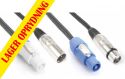 XLR - XLR, CX06-10 Lys Kombi Kabel Strømkontakt B - XLR M / Strømkontakt A - XLR F 10m