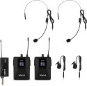 WM552B Dual Wireless Bodypack Microphone Plug-and-Play Set UHF