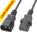 Cables & Plugs, CX18-1 IEC Extension Cable Male - Female 1,0 meter