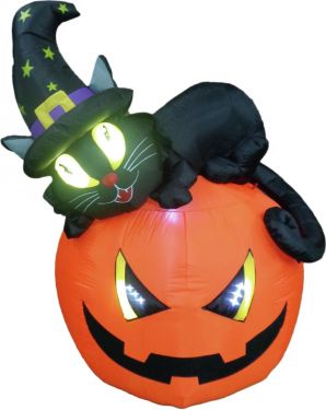 Europalms Inflatable Figure Witch pumpkin, 150cm