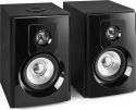 Loudspeakers, Aktivt Højttalersæt 4" bas / Class-D Digital Forstærker / Bluetooth + USB / SHF404B, Sort