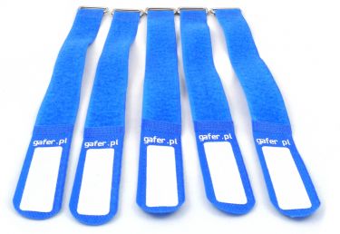 GAFER.PL Tie Straps 25x260mm 5 pieces blue