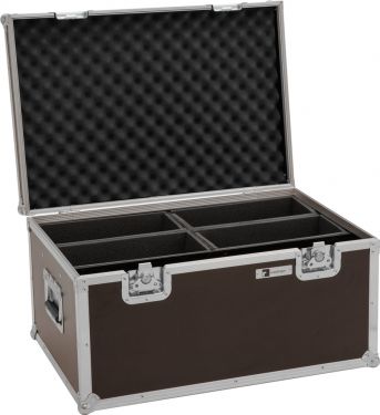 Roadinger Flightcase 4x LED 4/7C-12 Silent Slim Spot