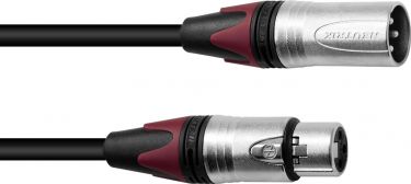 PSSO XLR cable COL 3pin 7.5m bk Neutrik