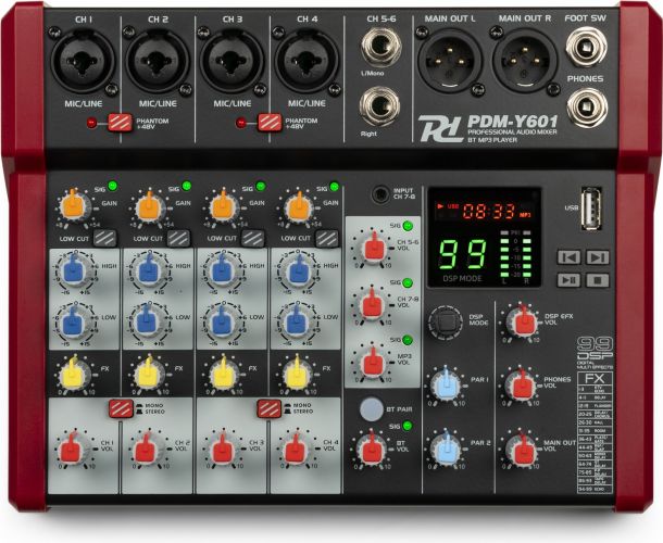 PDM-Y601 Studio Music Mixer 6-Ch