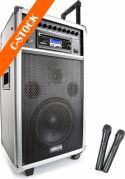 Loudspeakers, ST100 MK2 Portable Sound System 8" BT/CD/MP3/UHF "C-STOCK"