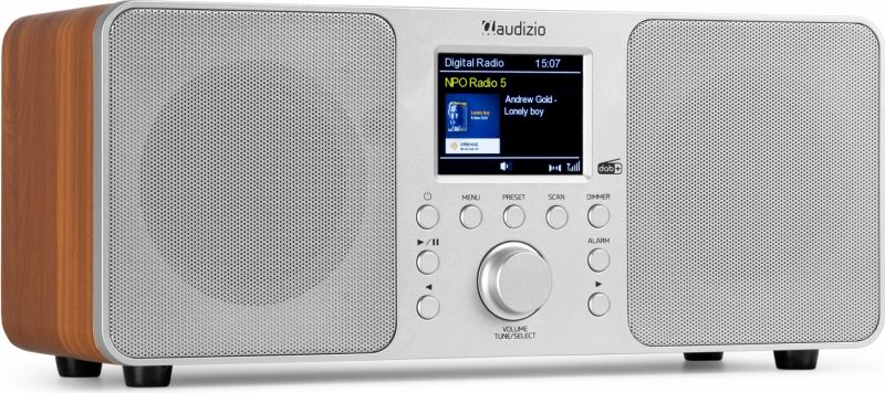 Genua DAB+ Stereo Radio Silver