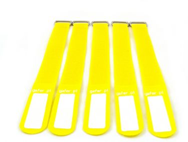 GAFER.PL Tie Straps 25x260mm 5 pieces yellow