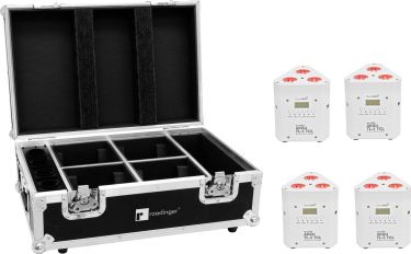 Eurolite Set 4x AKKU TL-3 TCL white + Case with charging function