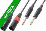 Cable Converter 2x XLR Male- 2x 6.3 Mono "B-STOCK"