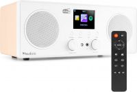 WIFI Internet Radio "Luxus model med god stereo lyd og farve-display" | DAB+ | FM | Bluetooth | Hvid