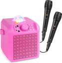 KAR55P Karaoke Speaker with LED Jelly Ball Pink