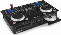 CDJ500 Forstærket Dobbelt Afspiller CD/MP3/USB/BT