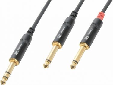 CX76-3 Cable 6.3 Stereo- 2x6.3 Mono 3.0m