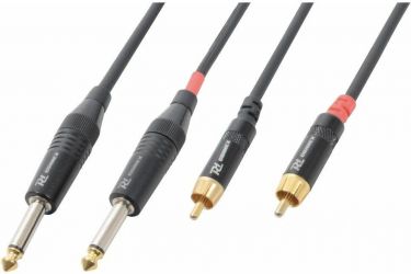 CX74-1 Cable 2x6.3 Mono - 2xRCA Male 1.5m