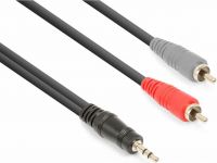 CX334-1 Kabel 3,5mm Stereo - 2x RCA Hann 1,5m