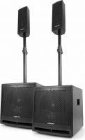 Aktivt lydsystem med Bluetooth VX1000BT / 2 stk. 10" subwoofer + 2 stk. tophøjttaler / 1000W